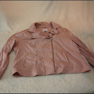 Asymmetrical Pink Ild Navy Jacket